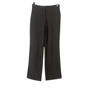 East 5th Womens Brown Pinstripe Polyester Blend Trousers Size 4P